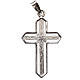Pendant cross in 925 silver worked in the central part s1