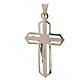 Pendant crucifix in 925 silver 2x3 cm, gold-plated s2