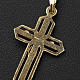 Pingente crucifixo dourado prata 925 s3