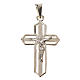 Pendant crucifix in 925 silver 2x3 cm, gold-plated s4