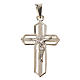 Pendant crucifix in 925 silver 2x3 cm, gold-plated s1