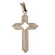 Pendant cross in 925 silver 2x3 cm, herringbone pattern s4