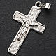 Pendant crucifix in 925 silver, squares pattern s2