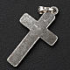 Pendant crucifix in 925 silver, squares pattern s3
