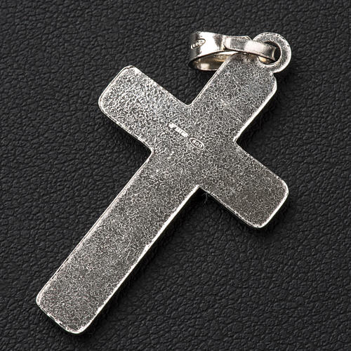 Croix tressée argent 925 3