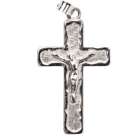 Croce effetto intreccio Argento 925