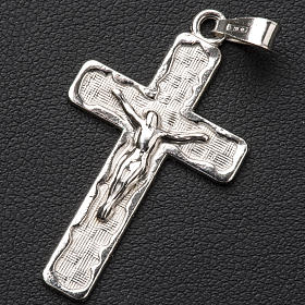 Croce effetto intreccio Argento 925