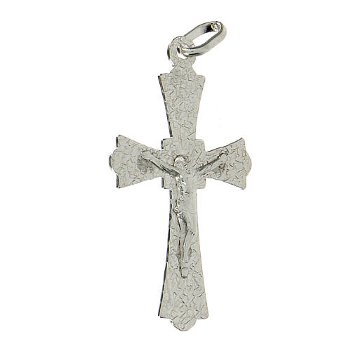 Pendant crucifix in 925 silver, Gothic style 2
