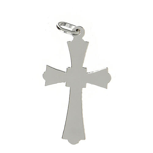 Pendant crucifix in 925 silver, Gothic style 3