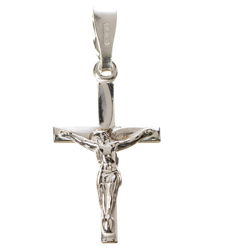 Croix argent 925 croisée 2,5x1,5 cm 3