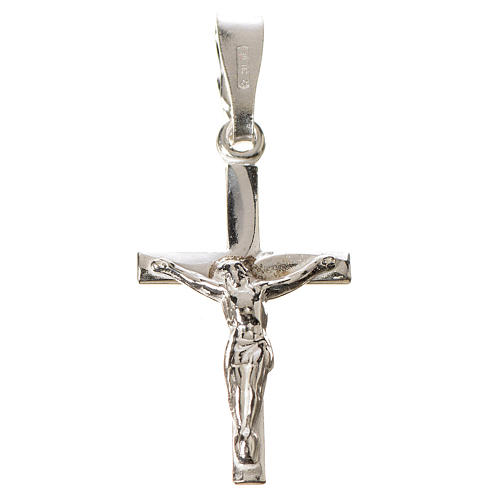 Pendant crucifix in 925 silver, crossover in the centre 2,5x1,5 1