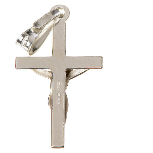 Pendant crucifix in 925 silver, crossover in the centre 2,5x1,5 2