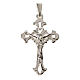 Pendant, perforated crucifix in silver 3x2cm s1