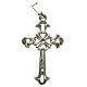 Pendant, perforated cross in silver, Gothic style s1