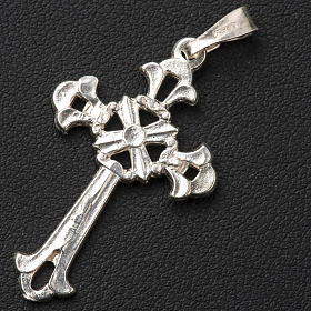 Croix gotique percée argent 925