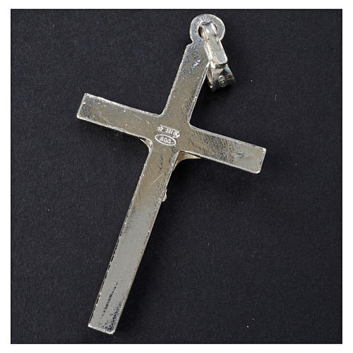 Pendant crucifix in 925 silver, 3,5x2,5cm 6