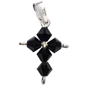 Croce in cristallo nero