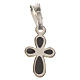 Pendant cross, rounded, in silver s3