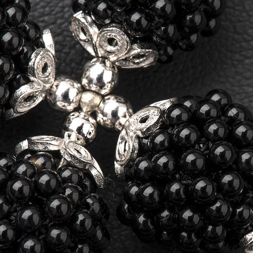 Croix onyx petites balles 1.5 cm 3