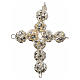 Pendant cross, white strass ball diam. 0,39in s1