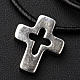 Pendant, silver cross with hole s3