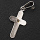 Pendant cross in silver with zircon 2x1,5cm s3