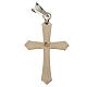 Pendant cross, pointed in silver with zircon s4