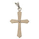 Pendant cross, pointed in silver with zircon s1