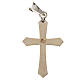 Pendant cross, pointed in silver with zircon s2