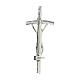 Pin Pastoral Cross John Paul II Silver, 3,5x1,5cm s4