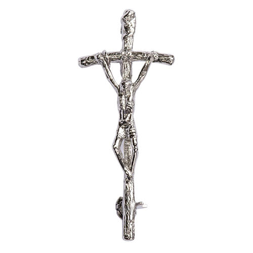 Pin Cross John Paul II Silver, 4x2cm 1