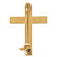 Clergyman cross pin in golden 925 silver s6