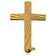 Cruz broche sacerdote dourada prata 925 s1