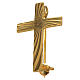 Cruz broche sacerdote dourada prata 925 s2