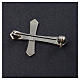 Clergyman pointed cross pin in 925 silver s3