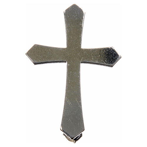 Clergyman pointed cross pin in 925 silver 1