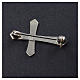 Clergyman pointed cross pin in 925 silver s6