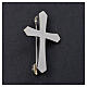 Clergyman pointed cross pin in 925 silver s2