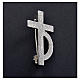 Clergyman cross pin for deacons in 925 silver s2
