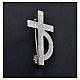 Clergyman cross pin for deacons in 925 silver s5