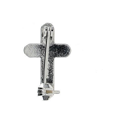 Clergy cross brooch, rounded in 925 silver 3
