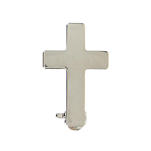 Clergy cross brooch, classic in 925 silver 1