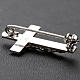 Clergy crucifix pin in 925 silver s4