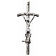 Clergy cross lapel pin in 925 silver with zircon s4