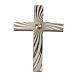 Clergy cross lapel pin in 925 silver with zircon s1
