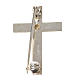 Clergy cross lapel pin in 925 silver with zircon s3