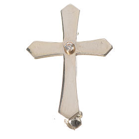 Clergyman krzyż srebro 925 cyrkonie