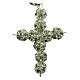 Pendant cross, green strass ball diam. 0,31in s1