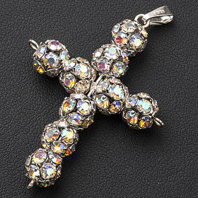Cruz strass ball aurora boreal diâm. 6 mm