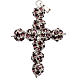 Cruz de strass color borgoña de diam 8mm s1